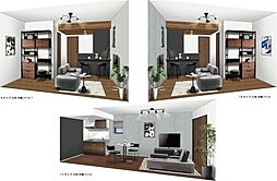 LECOCON中川II 201 2階1LDKのリビング/ダイニング