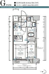 ディアレイシャス名古屋大須通 1LDKの間取図画像