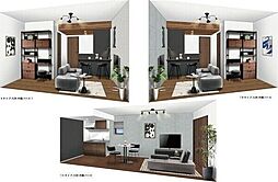 LECOCON中川II 301 3階1LDKのリビング/ダイニング