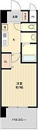パークフラッツ金山 1Kの間取図画像