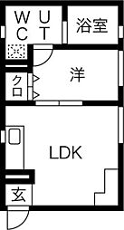 LeGioie(レジョイエ)ささしまライブ駅2 3階1LDKの間取り