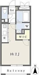 ＡＸＩＡ亀島 4階ワンルームの間取り