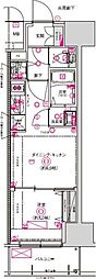 CREST TAPP名古屋山王 1DKの間取図画像