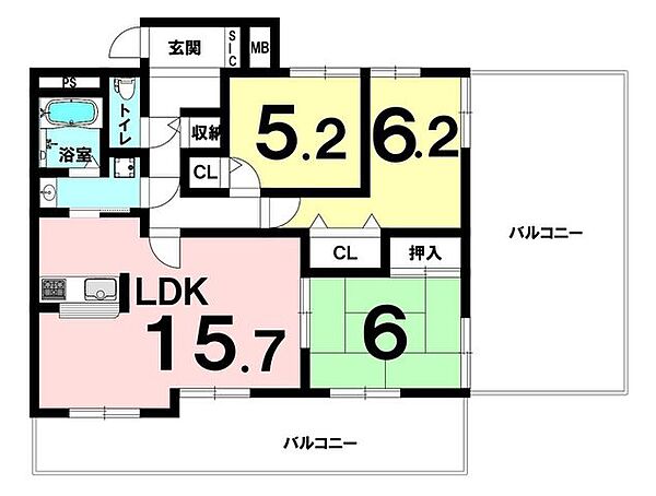 間取りを拡大表示
