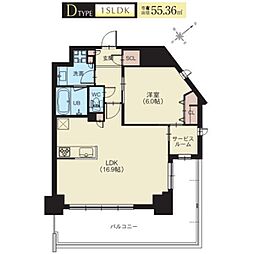 Splendide新横浜 1SLDKの間取図画像