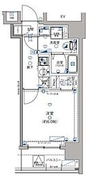 グランリーヴェル横濱南ADELE 1Kの間取図画像