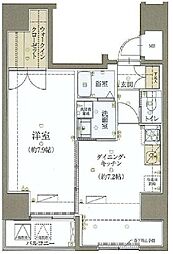 東京メトロ銀座線 神田駅 徒歩3分の賃貸マンション 9階1DKの間取り