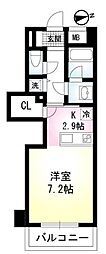 都営浅草線 本所吾妻橋駅 徒歩13分の賃貸マンション 5階1Kの間取り