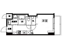 都営浅草線 浅草駅 徒歩2分の賃貸マンション 5階1Kの間取り