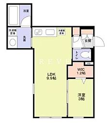 JR山手線 駒込駅 徒歩8分の賃貸マンション 1階1LDKの間取り