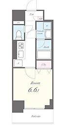 東京メトロ半蔵門線 押上駅 徒歩13分の賃貸マンション 3階1Kの間取り