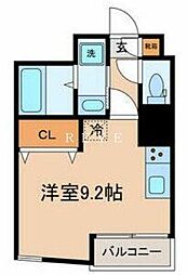 東京メトロ丸ノ内線 茗荷谷駅 徒歩7分の賃貸マンション 3階ワンルームの間取り