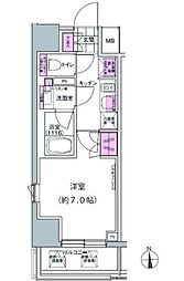 JR中央線 神田駅 徒歩15分の賃貸マンション 12階1Kの間取り