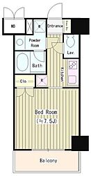 東京メトロ丸ノ内線 御茶ノ水駅 徒歩7分の賃貸マンション 5階1Kの間取り