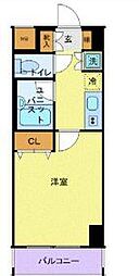 JR総武線 水道橋駅 徒歩8分の賃貸マンション 4階1Kの間取り