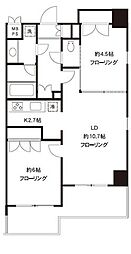 エピック東日本橋レジデンス 2LDKの間取図画像
