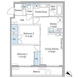 間取図画像 2LDK