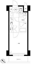 ルーブル川崎貝塚弐番館 1Kの間取図画像