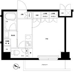 ルーブル川崎上平間弐番館 1Kの間取図画像