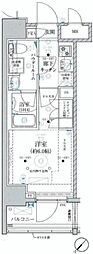 ベルグレード川崎AZ 1Kの間取図画像