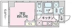 KIK浅田 1Kの間取図画像