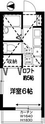 SouthernCourt1 ワンルームの間取図画像