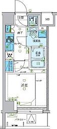 LEXE梶ヶ谷 1Kの間取図画像