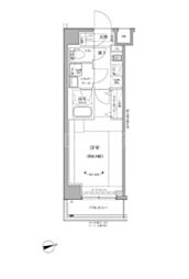 RELUXIA GRANDE 川崎 1Kの間取図画像