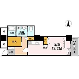 品川シーサイドビュータワー2 ワンルームの間取図画像