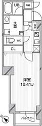 ルクレ西馬込 1Kの間取図画像