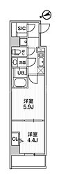 TASUKI RICHESSE KAMATA 2Kの間取図画像
