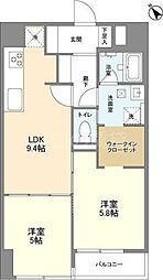 ＰＡＴＨ仲六郷 4階2LDKの間取り