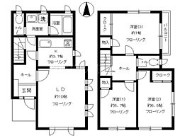 小澤メゾネット 1階3LDKの間取り