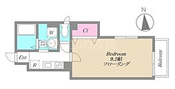 ＫＩＨＡＣＨＩ　ＲＥＳＩＤＥＮＣＥ 1階1Kの間取り