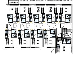 METTA大崎 1階ワンルームの間取り