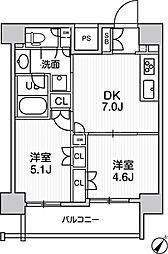 JMFレジデンス北品川 1005 10階2DKの室内