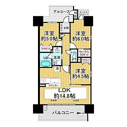 間取図画像 3LDK