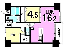 万葉ハイツ小阪菱屋西 2LDKの間取図画像