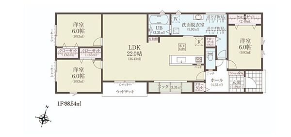 間取りを拡大表示