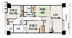 ケイズパーク堺・北花田 3LDKの間取図画像