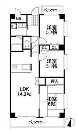 間取図画像 3LDK