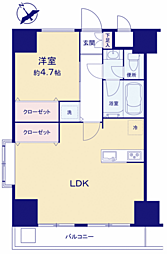 ノバ浅草 1LDKの間取図画像