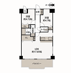 間取図画像 2LDK