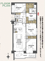 ダイヤモンドスクエア前橋 3LDKの間取図画像