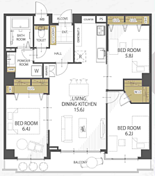 間取図画像 3LDK