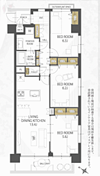 間取図画像 3LDK