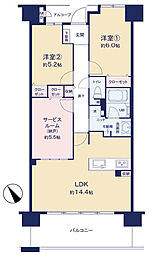 間取図画像 2SLDK