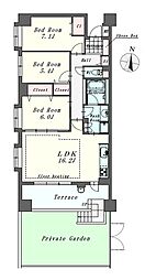 ライオンズガーデン羽村 3LDKの間取図画像