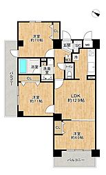 インターハイム東川口プレディエンス 3LDKの間取図画像