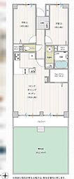 ピアパレス戸塚 2LDKの間取図画像
